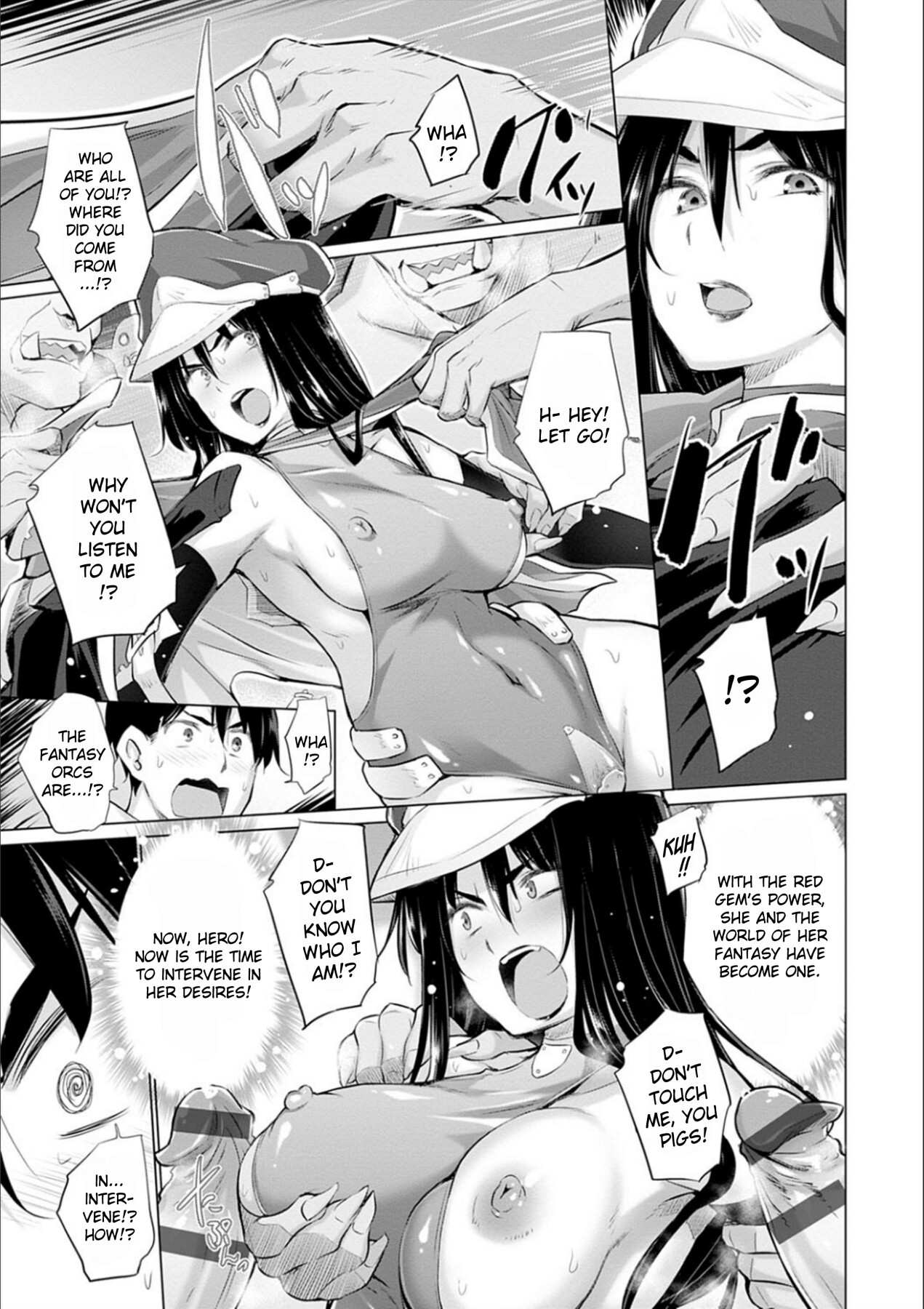 Hentai Manga Comic-While Jerking Off I Came a Red Gem and got Transported-Chapter 1-3-19